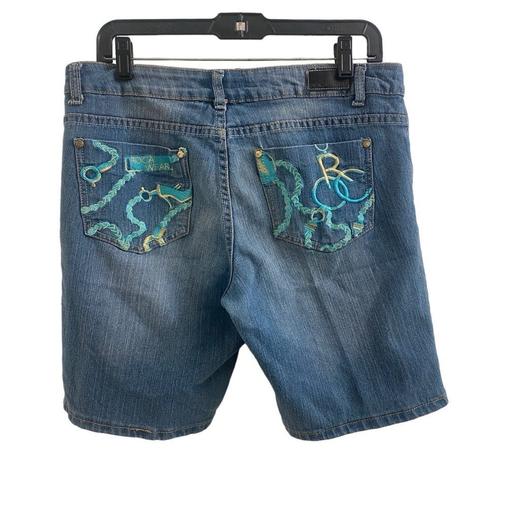 Rocawear Blue‎ Denim Bermuda Jean Shorts Sz 13